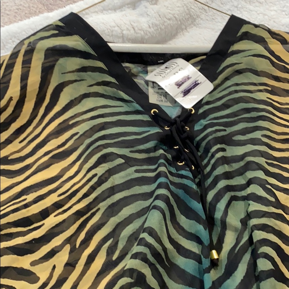 Brand new swim sheer coverup in a large.